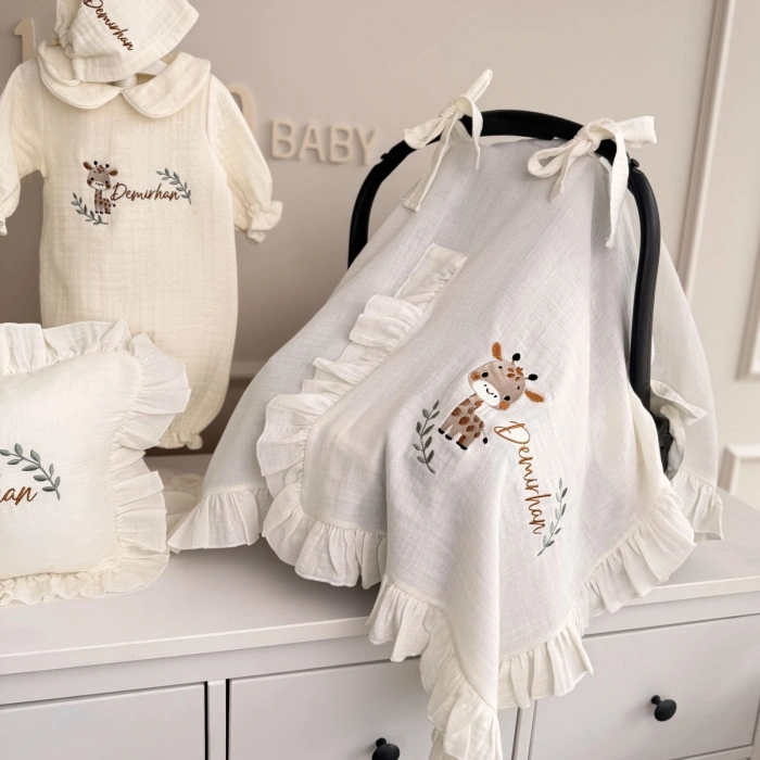 Bebe Yaka Tulum-Yastık- Battaniye-Puset Örtüsü