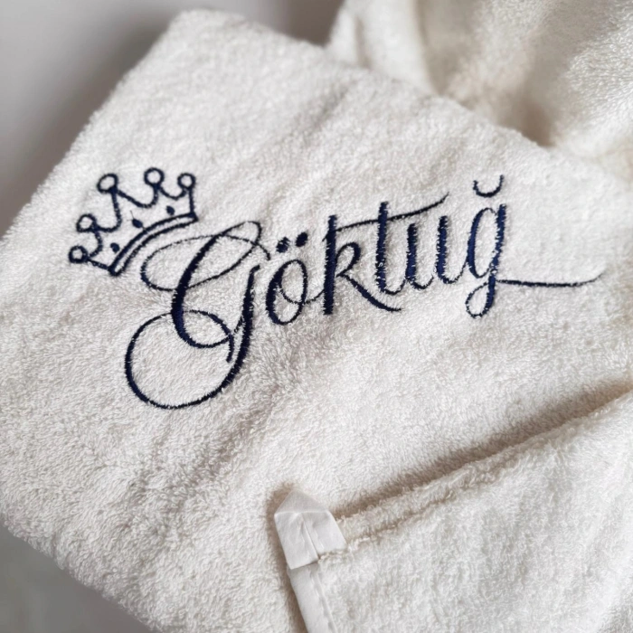 Nakışlı Bornoz Seti