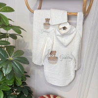 Nakışlı Bornoz Seti