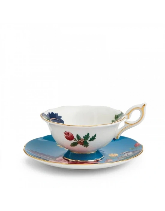 WEDGWOOD WUNDERLUST TEA SAPPHIRE ÇAY BARDAK VE TABAK 1057269 -