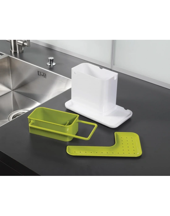 JJ CADDY LAVABO DÜZENLEYİCİ BEYAZ/YEŞİL 85021 -