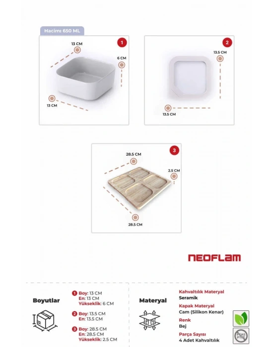 NEOFLAM FIKA ONE KAHVALTI SETİ NEOBRK01 -