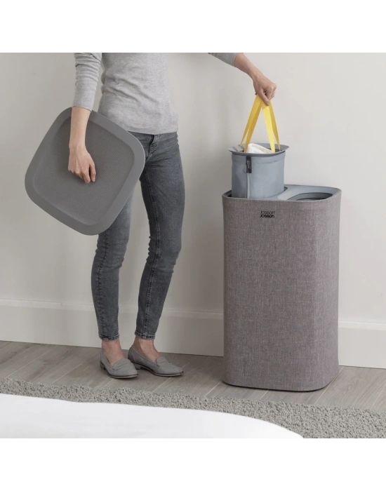 JJ TOTA 60 L ÇAMAŞIR AYIRMA SEPETİ GRİ 50001 -