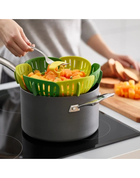 JJ BLOOM KATLANIR BUHARDA PİŞİRME SEPETİ YEŞİL 45030 -