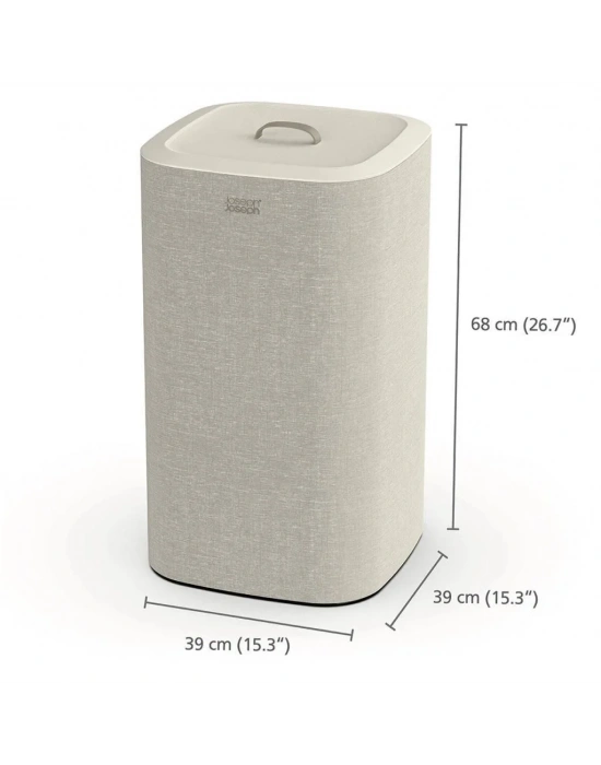 JJ TOTA 60 L ÇAMAŞIR AYIRMA SEPETİ EKRU 50019 -