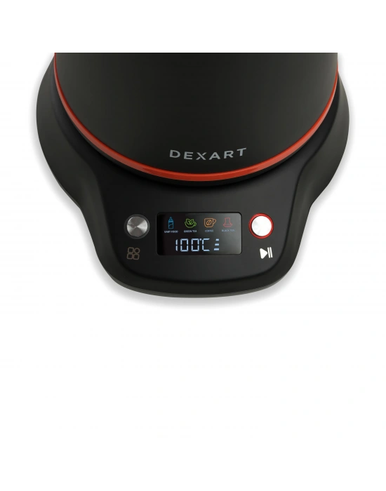 DEXART PERFECT TEA DIJITAL ÇAY MAKİNA BLACK STEEL DX-1321-BL -