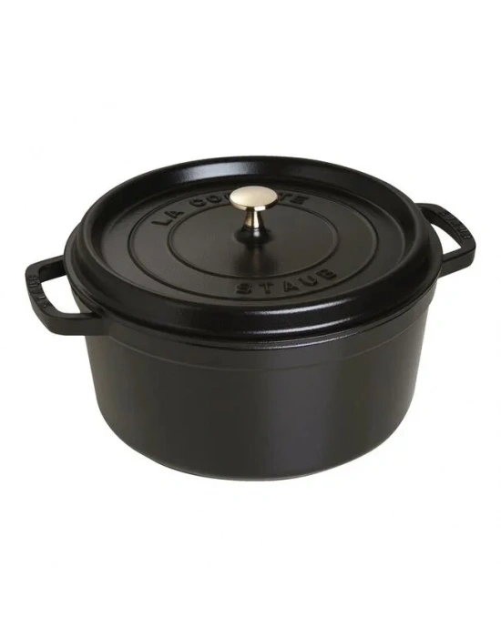 STAUB 28 CM YUVARLAK DÖKÜM TENCERE SİYAH 405002810 -