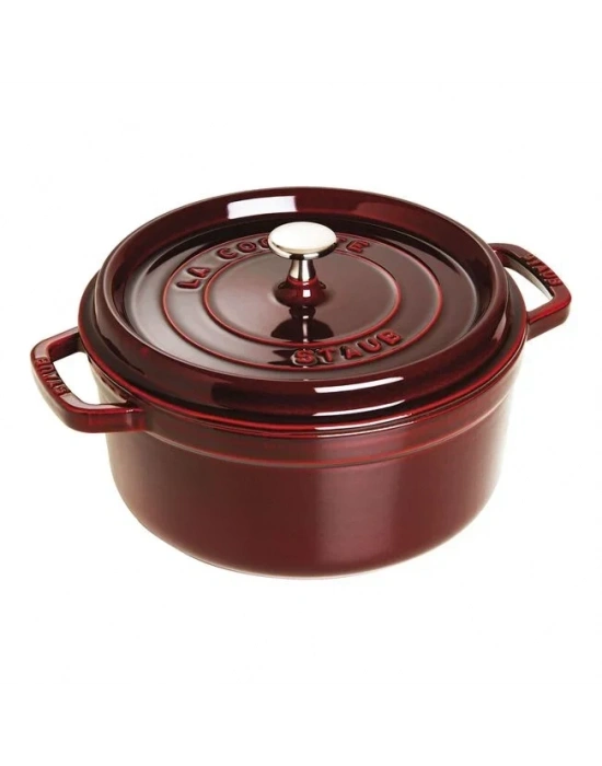 STAUB 26 CM YUVARLAK DÖKÜM TENCERE BORDO 405093590 -