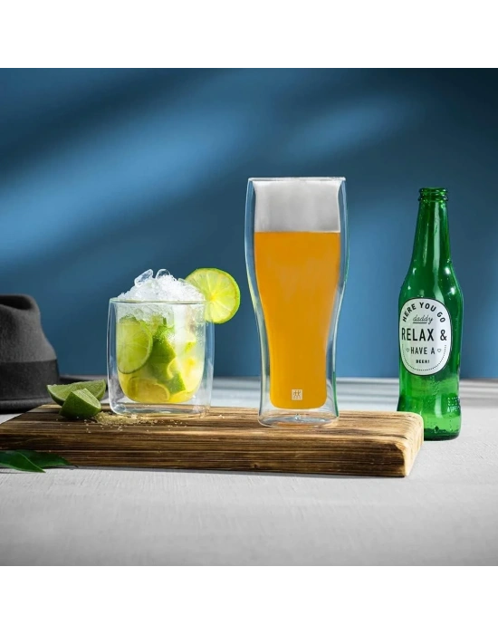 ZWILLING ÇİFT CAMLI BİRA BARDAK 395002140 -