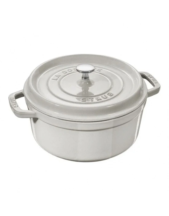 STAUB 26 CM YUVARLAK DÖKÜM TENCERE BEYAZ 405014130 -