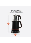 DEXART PERFECT TEA DIJITAL ÇAY MAKİNA BLACK STEEL DX-1321-BL -