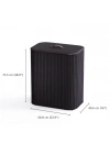 JJ TOTA TRIO LUXE 90 LT 3 BÖLME ÇAMAŞIR SEPETİ SİYAH 5000007 -