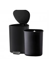 JJ EASYSTORE 5 LT PEDALLI ÇÖP KOVASI MAT SİYAH 70595 -