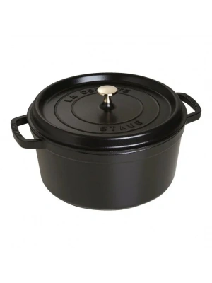 STAUB 28 CM YUVARLAK DÖKÜM TENCERE SİYAH 405002810 -