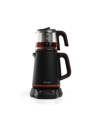 DEXART PERFECT TEA DIJITAL ÇAY MAKİNA BLACK STEEL DX-1321-BL