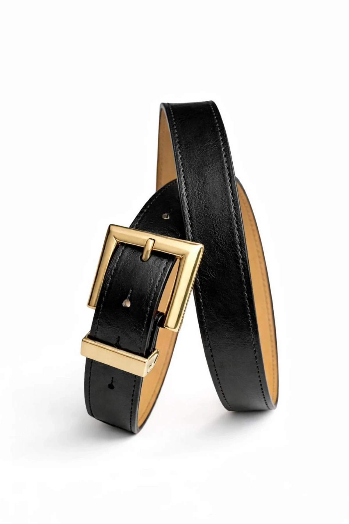 Siyah Gold Tokalı Kemer