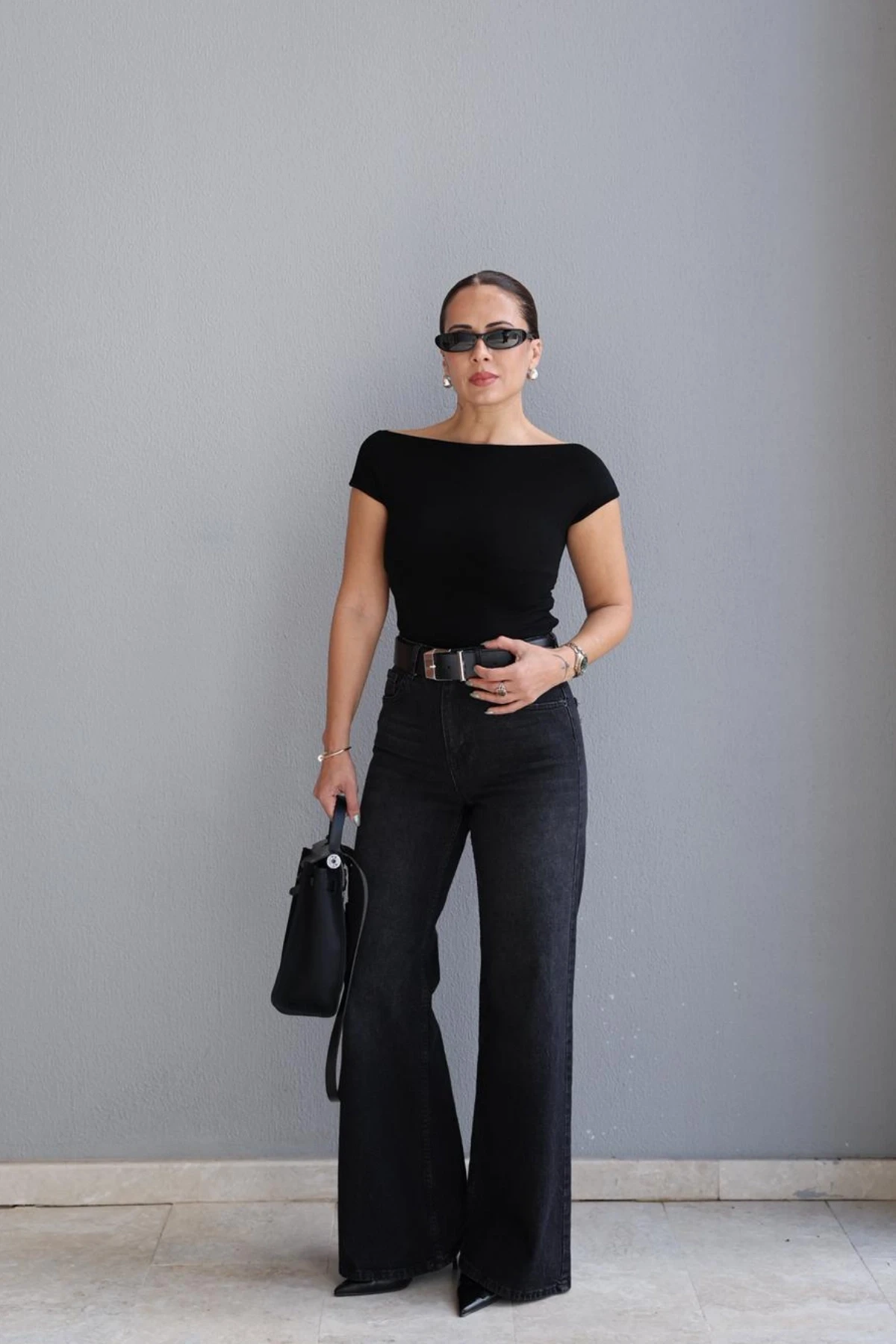 Lycralı Straight Jean Pantolon