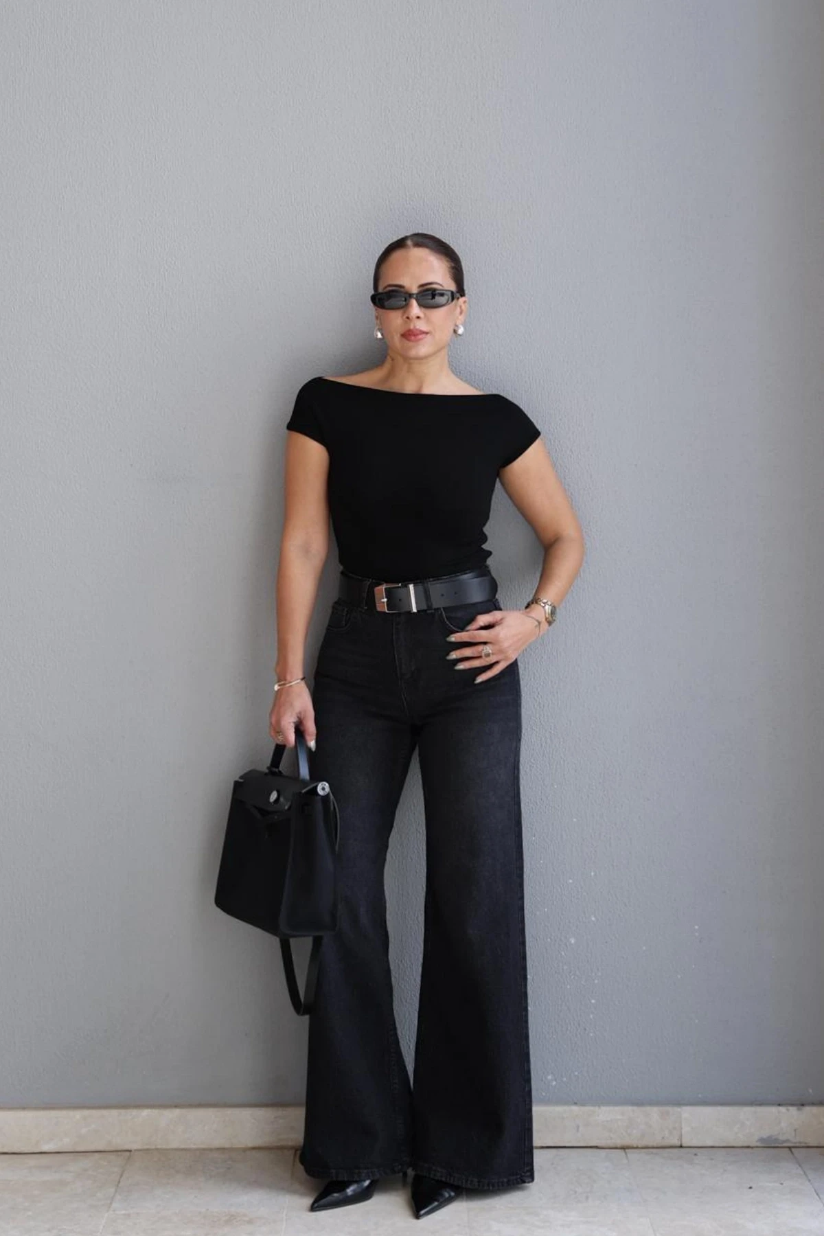 Lycralı Straight Jean Pantolon