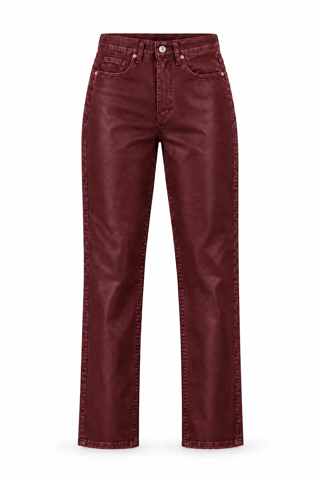 Bordo Mumlu Jean Pantolon