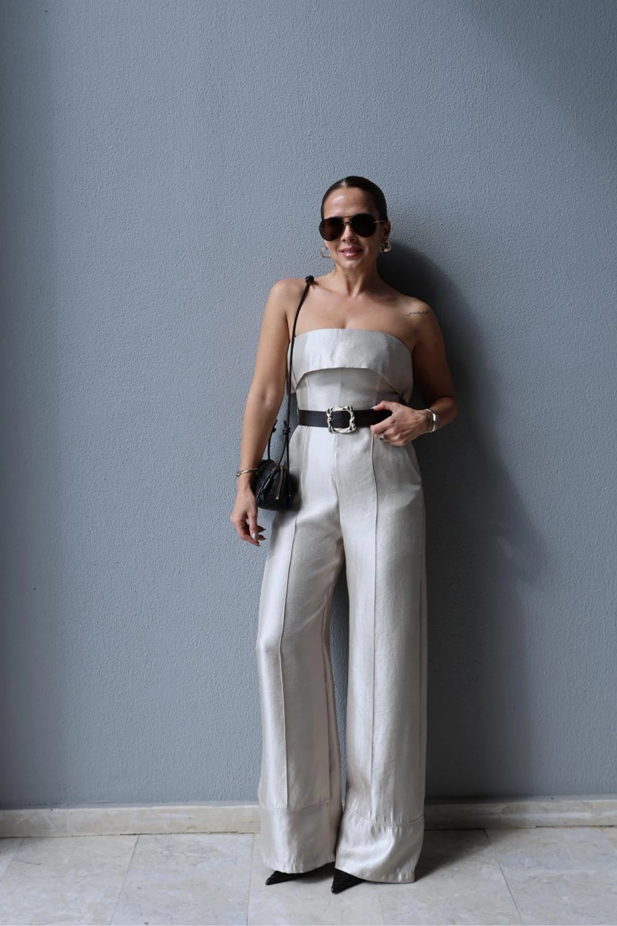 GOLD Kemerli Straplez Tulum