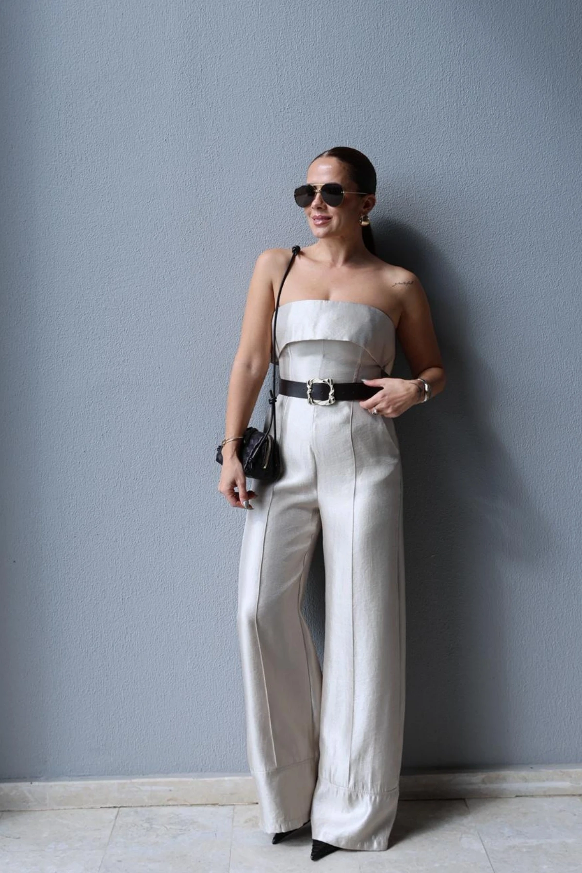 GOLD Kemerli Straplez Tulum