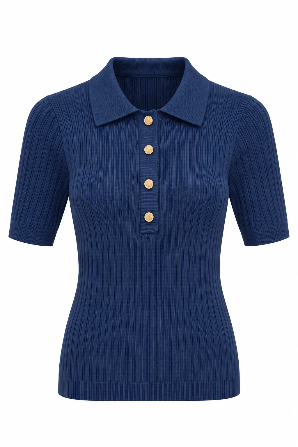 İNDİGO Polo Yaka Fitilli Triko