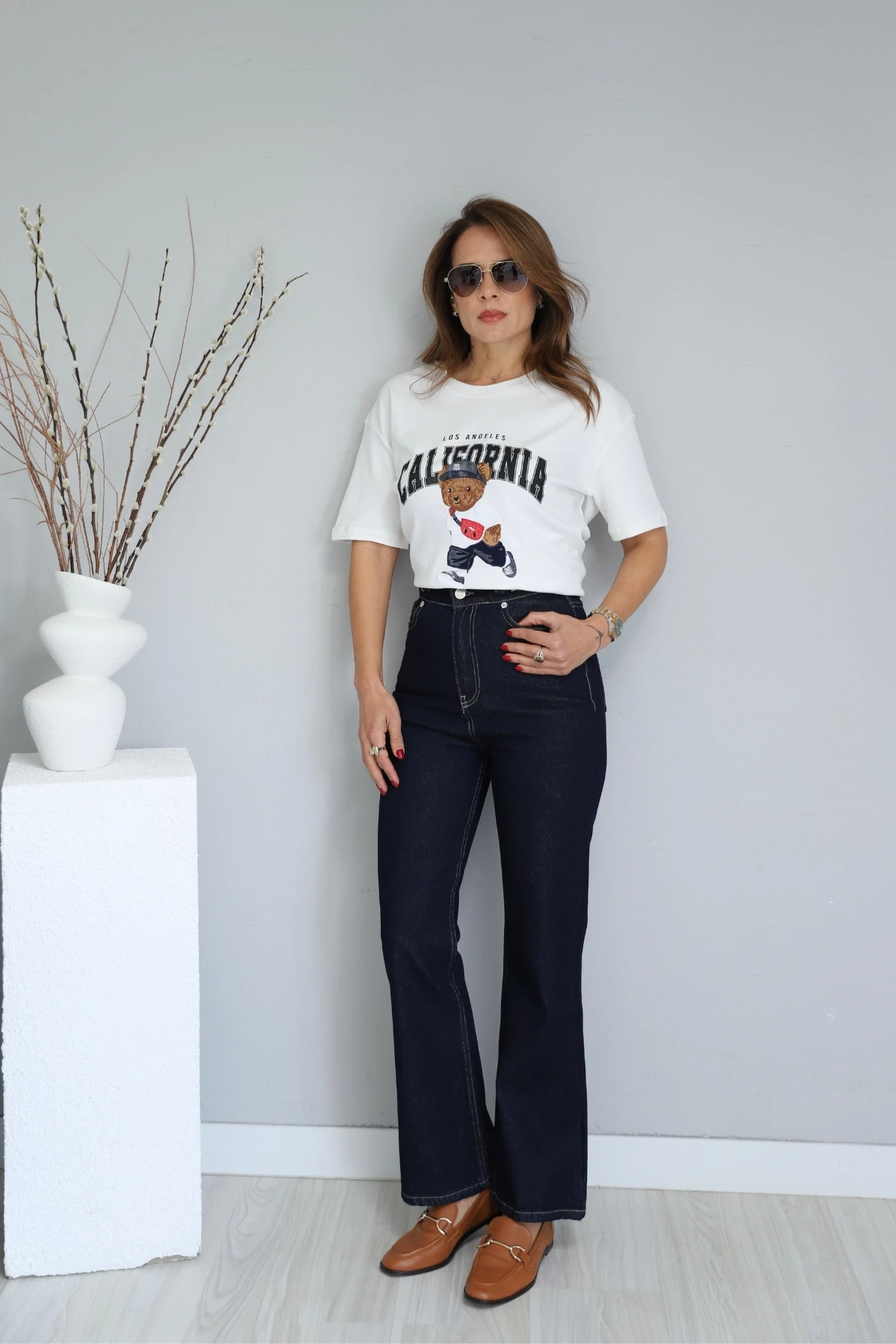 İspanyol Paça Bel Detay Pantolon