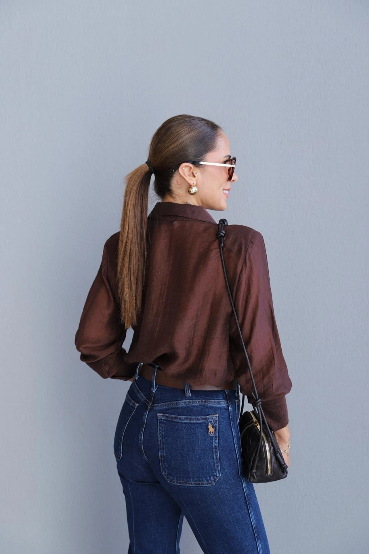 Kahverengi Vatkalı Gömlek