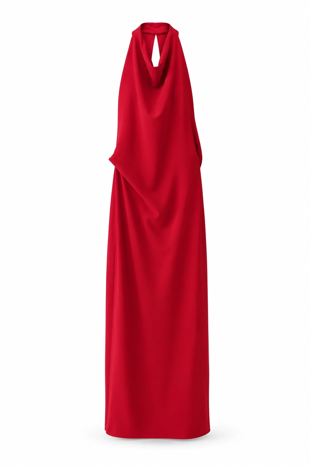 KIRMIZI Sırt Detay Bodycon Elbise