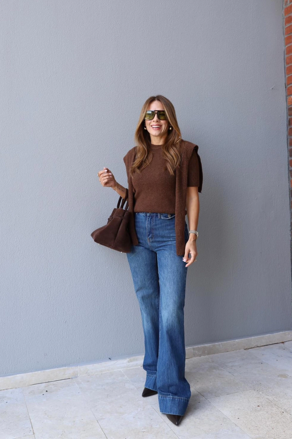 Lacivert Ön Cep Detay Jean Pantolon