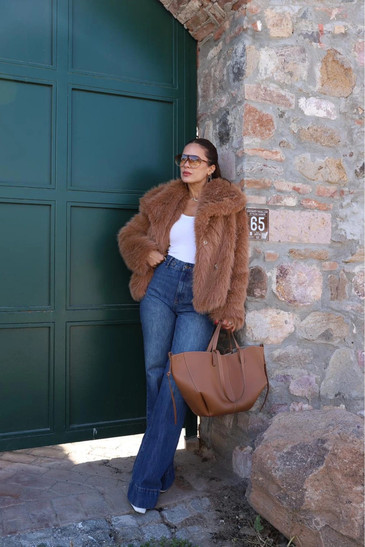 Lacivert Ön Cep Detay Jean Pantolon