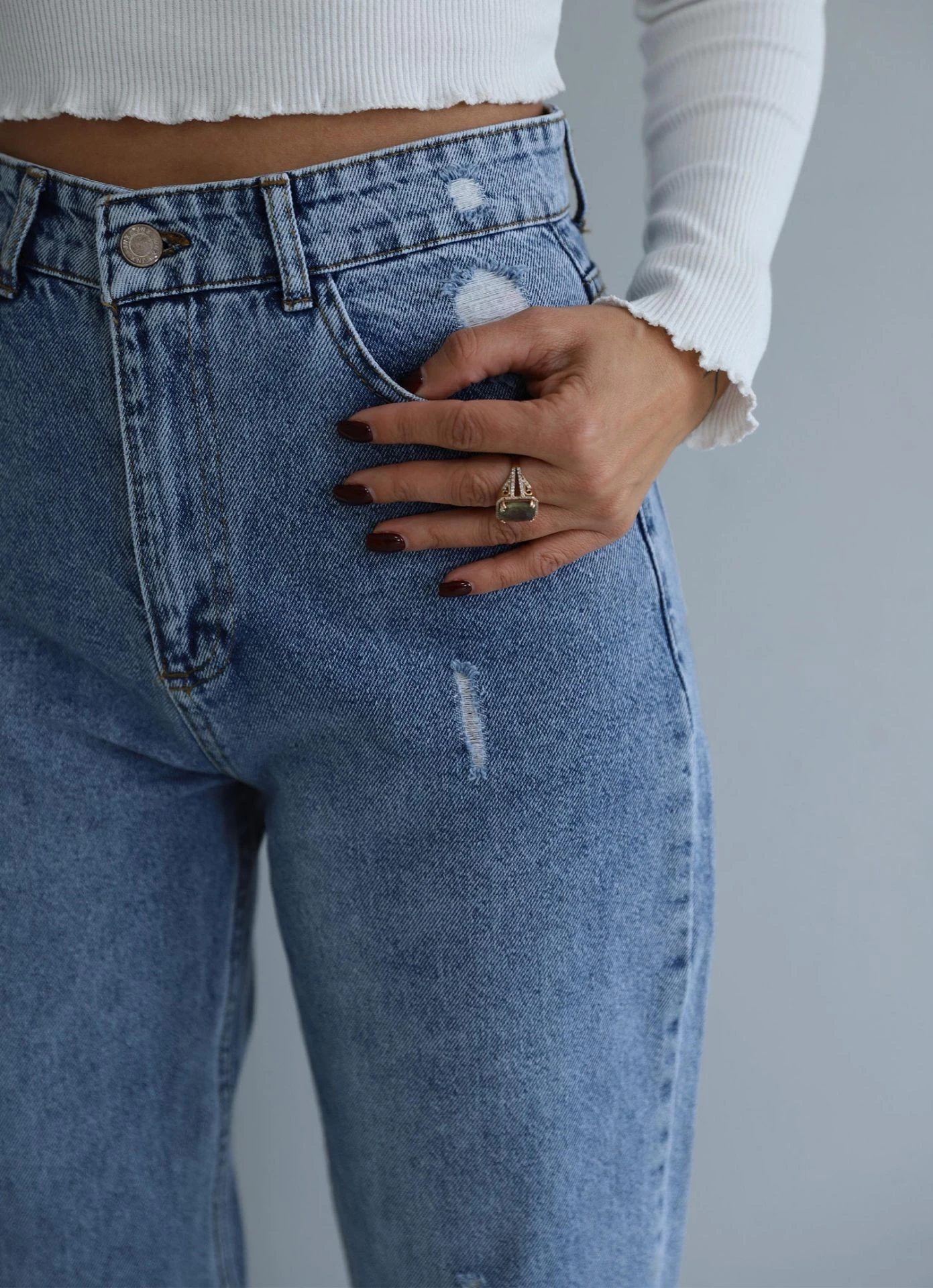 Mavi Lazer Kesim Jean Pantolon