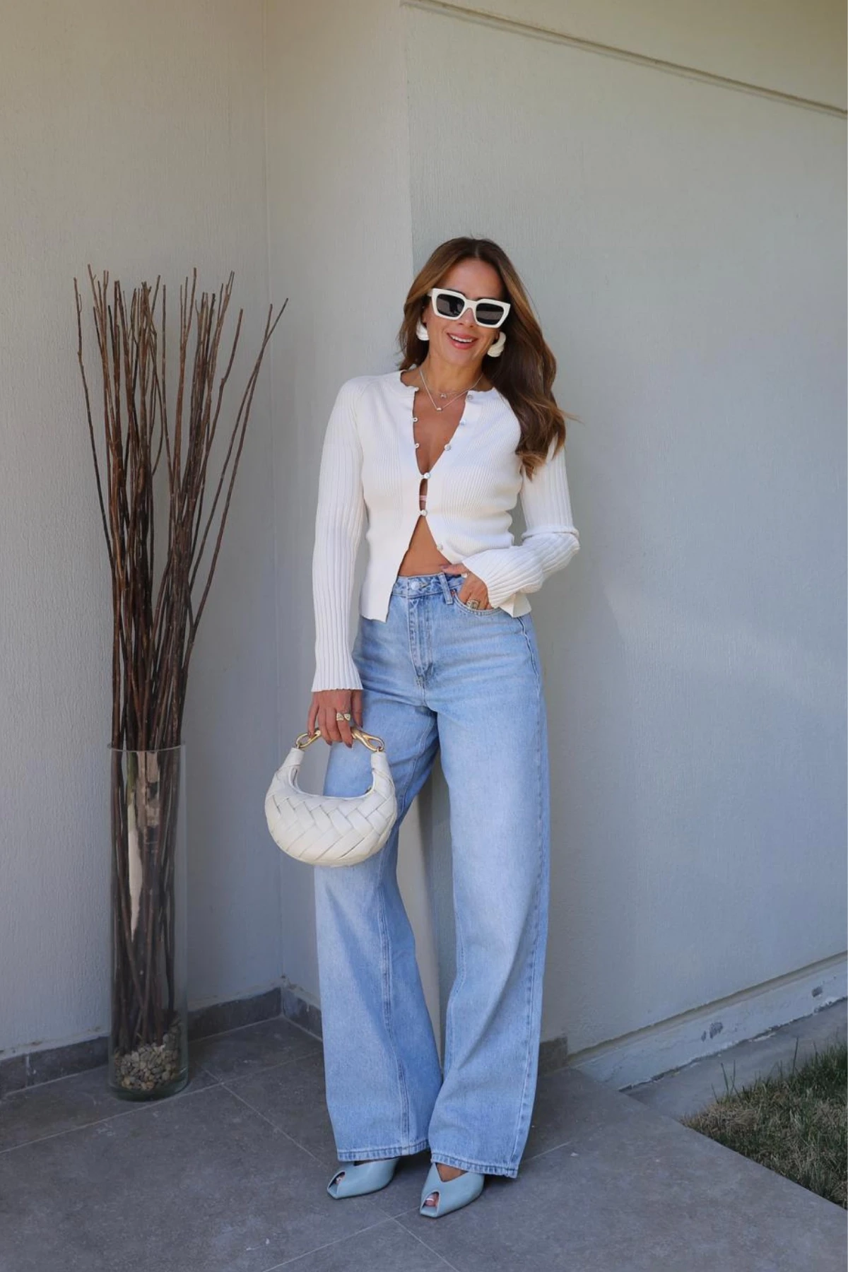 MAVİ Paça Detay Taşlamalı Straight Pantolon