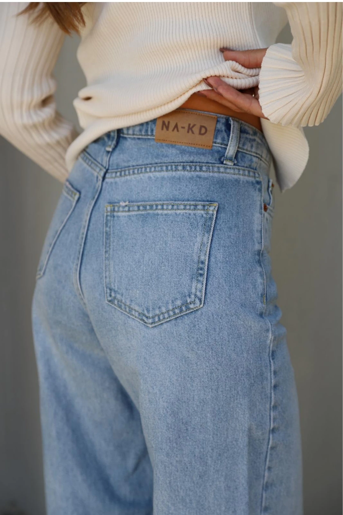 MAVİ Paça Detay Taşlamalı Straight Pantolon