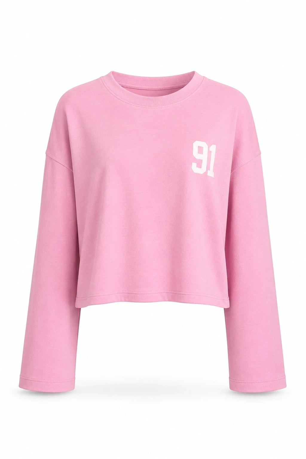 PEMBE Rakam Yazı Detay Bluz