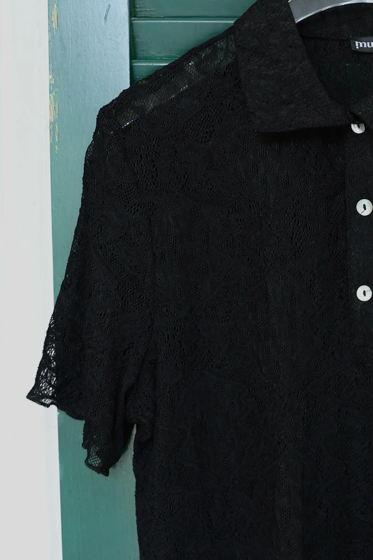 Polo Neck Lace Blouse