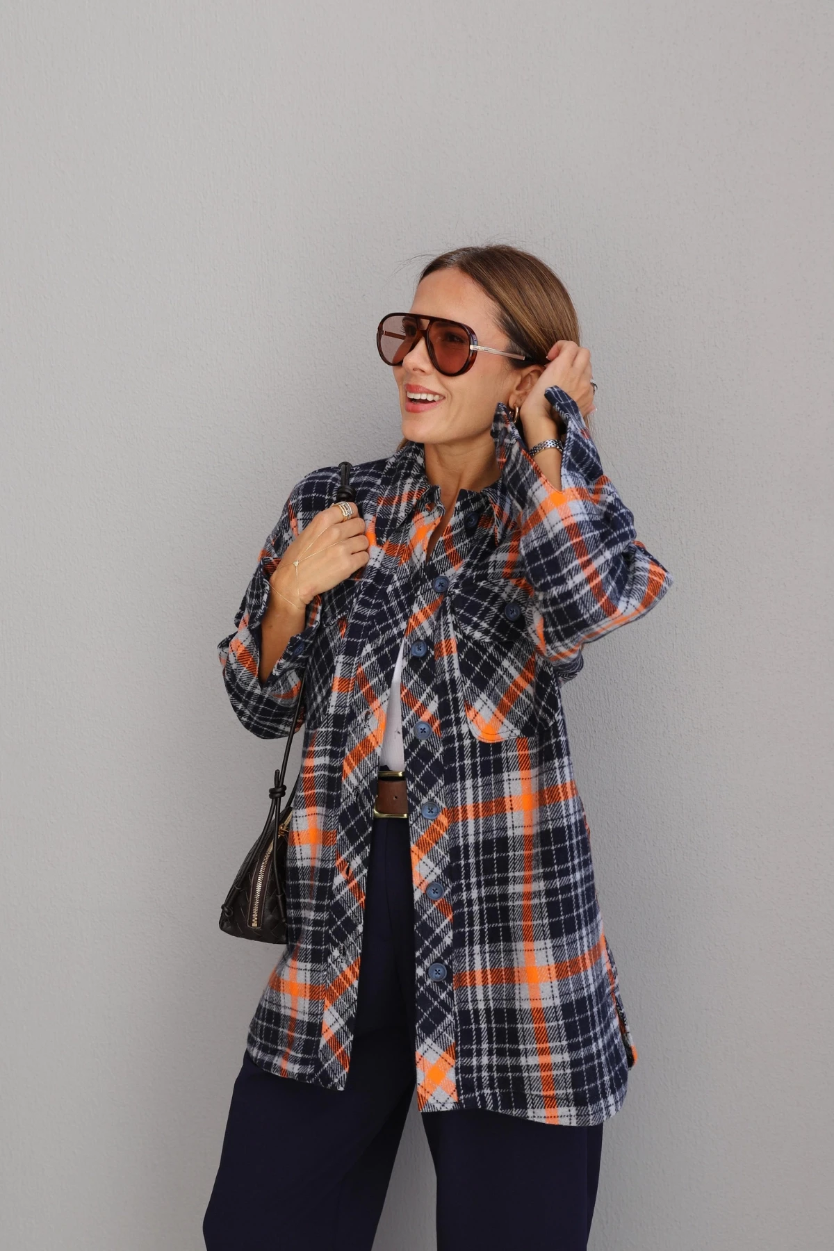 RENKLİ Oduncu Astarlı Ceket