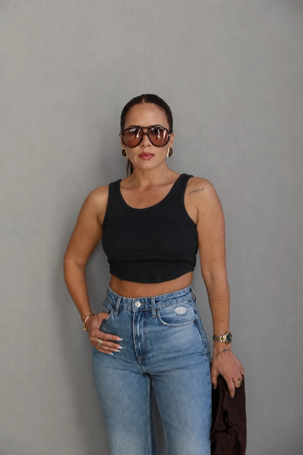 Siyah Fitilli Crop
