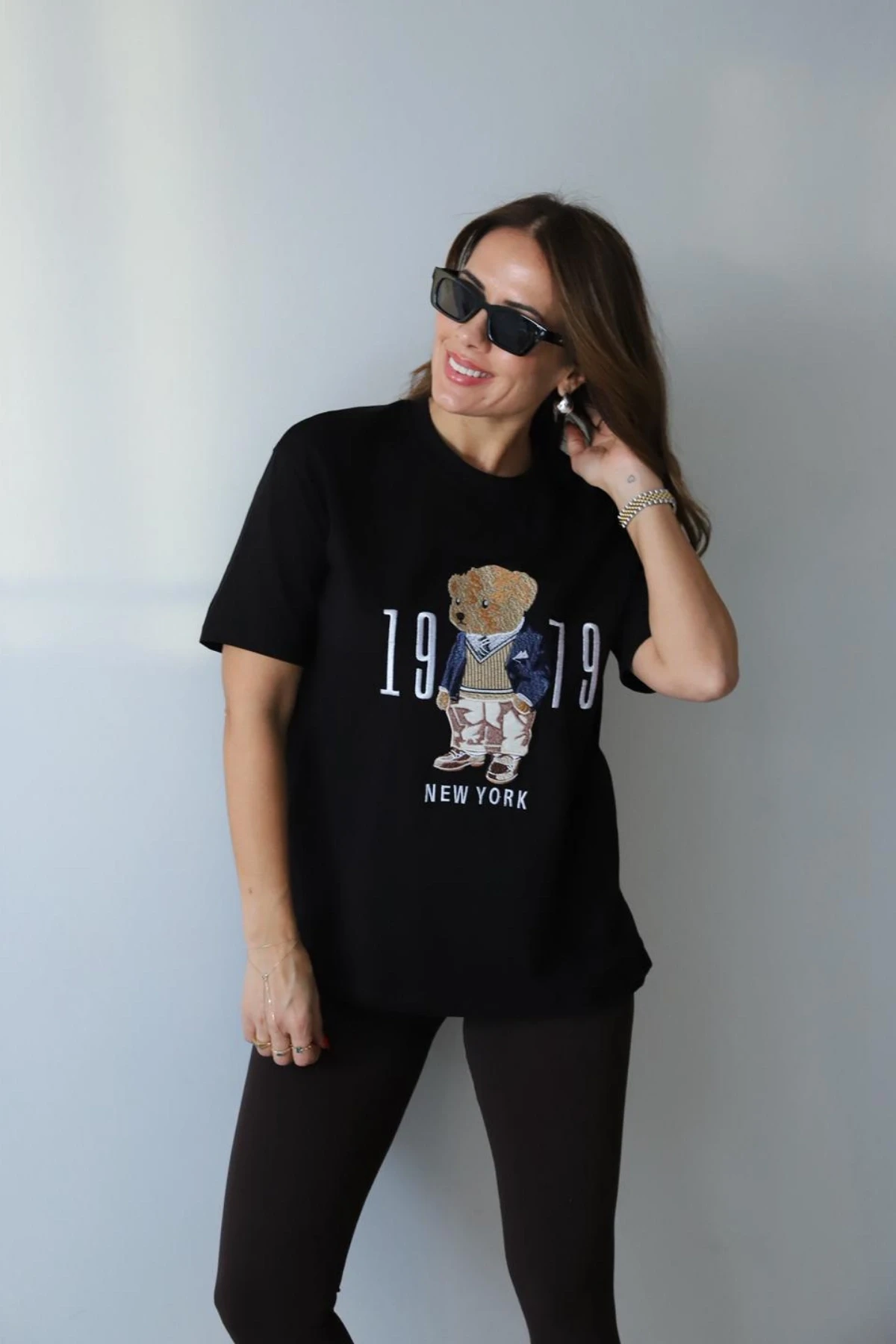 Teddy Nakış Detay Tshirt