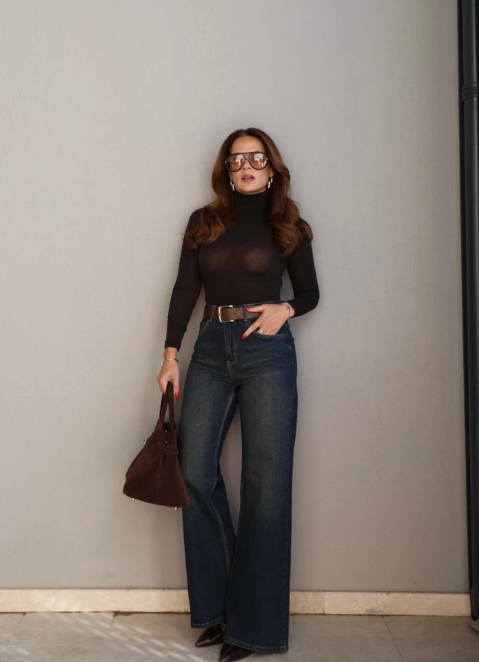 ESKİTME Lycralı Straight Jean Pantolon