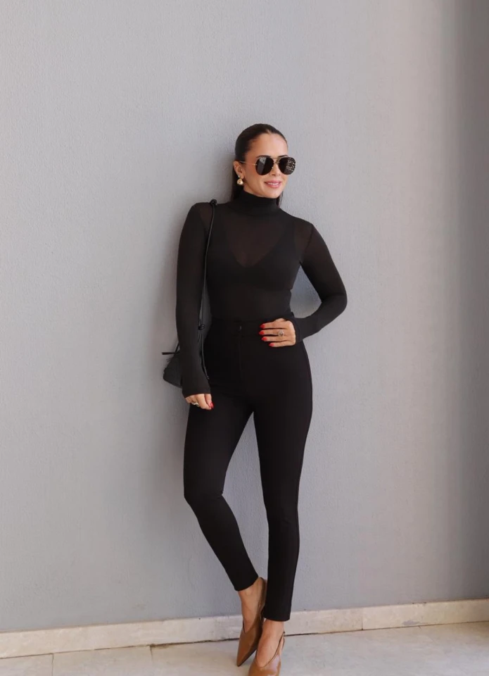 Acı Kahverengi Tayt Pantolon