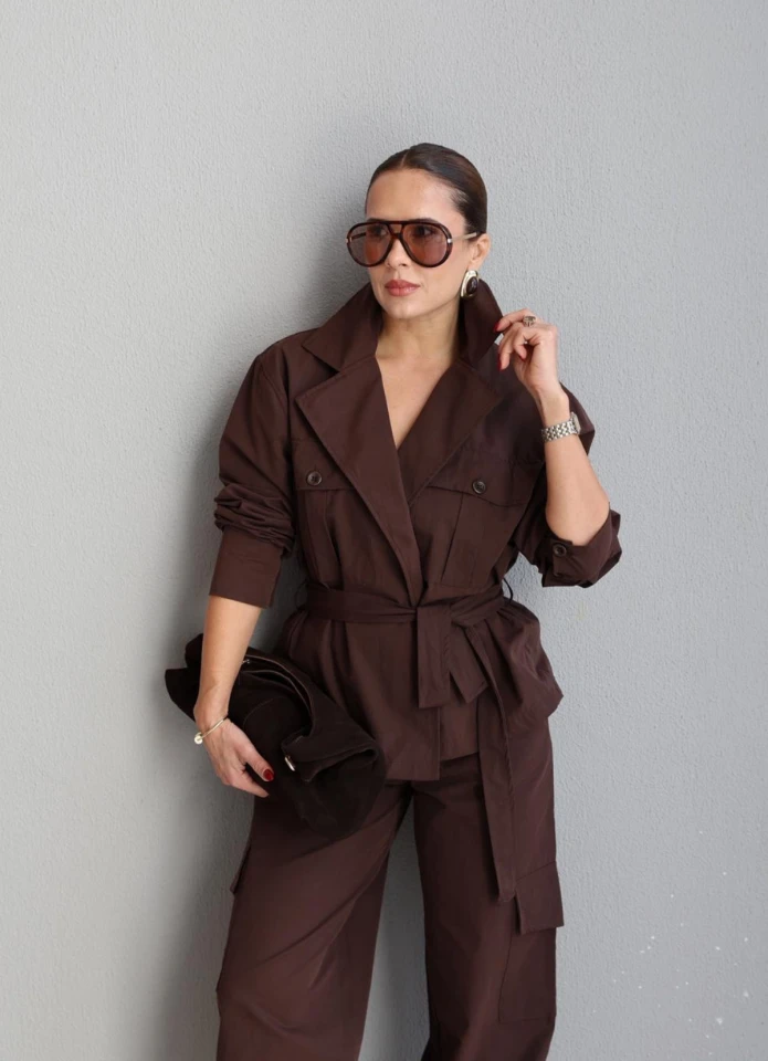 Kargo Cep Pantolon Ceket Takım