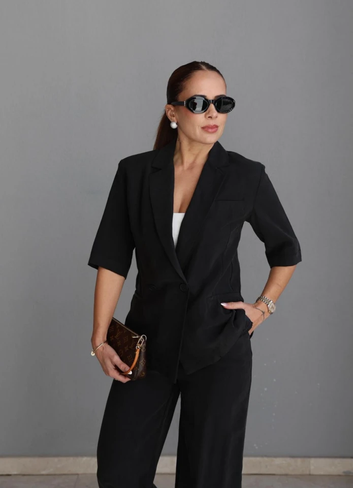 Siyah Ceket Pantolon Takım