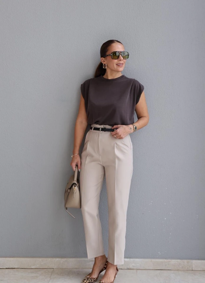 TAŞ Kemerli Havuç Pantolon