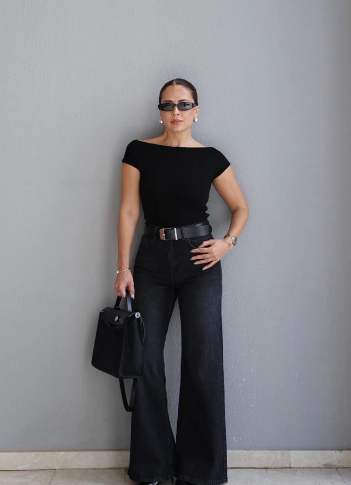 Lycralı Straight Jean Pantolon