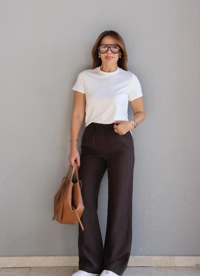 Kahverengi Basic Salaş Pantolon