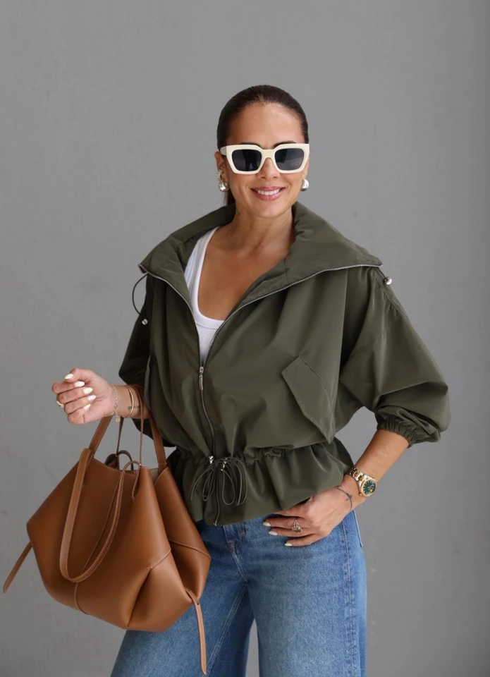 HAKİ Büzgü Detay Trenç