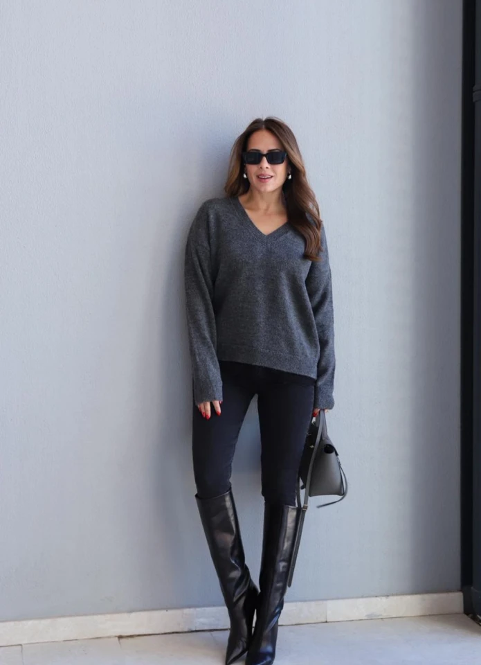 Antrasit Skinny Jean