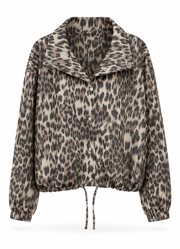 Astarlı Leopar Desen Ceket