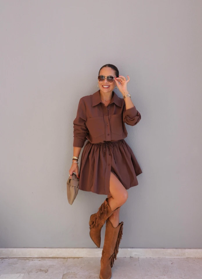 Waist Strap Detail Jumpsuit Dress